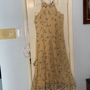 Possessed, yellow with flowers on soft fabric, ladies L